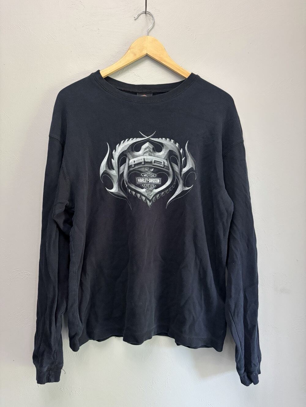 Harley-Davidson Tribal Long Sleeve Thermal Jim's HD Las Vegas NV Size L (0075)